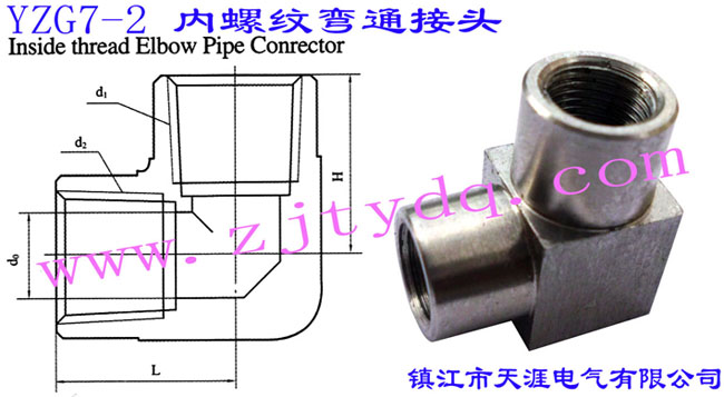 YZG7-2 ��(n��i)�ݼy��ͨ���^Inside Thread Elbow Pipe Connector
